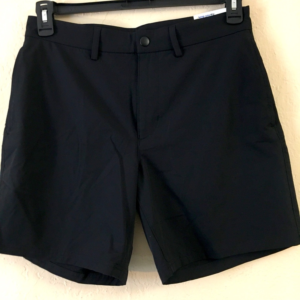 NEW Old Navy Active Stretch Shorts Size 30 Black Quickdry Golf Sporty Athleisure